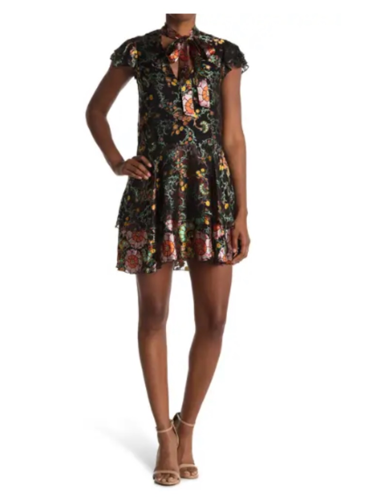Alice + Olivia Moore Tunic Silk Dress